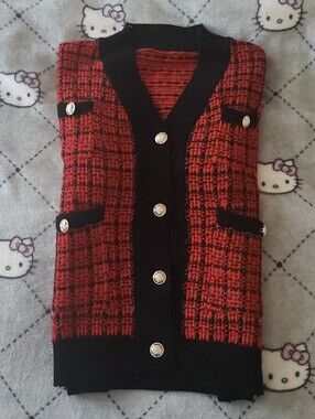 Plaid Cardigan